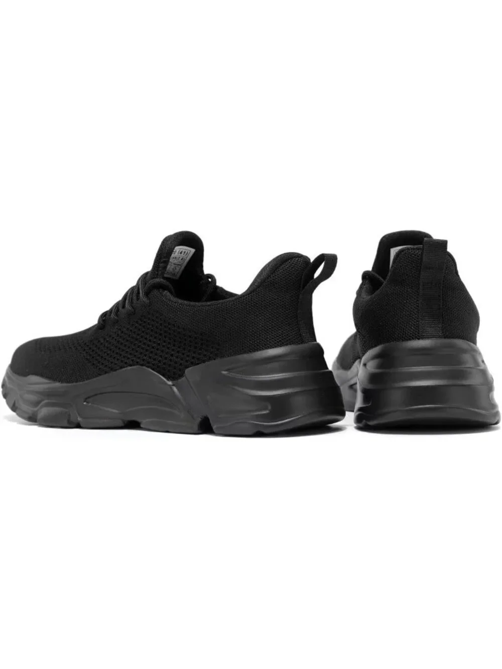 🆕Men's Dark Black Slip on Walking Shoes Ultra Light Breathable Running Shoes